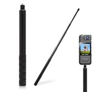 DAWRIS Invisible Extended Selfie Stick 1.2m Aluminum Alloy Pole - Stable Anti-Shake Selfie Stick Compatible with Insta 360 X5/X4/X3/GO/ONE GoPro Camera Accessories Travel Sports Vlog Camera