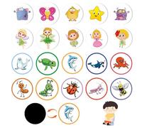 DAWRIS Pack of 20 Potty Training Stickers Potty Training Stickers Car Animal Colour Changing Potty for Boys and Girls Toilet Target Potty Stickers Training Stickers