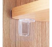 DAWRIS Shelf Support Pegs, 16 Pcs Shelf Support Brackets Self-Adhesive L-Shaped Support Triangle Bracket Shelf Support Racks Sticky Hooks for Furniture Cabinet Closet Bookcase Shelf