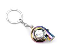 DAWRIS Turbocharger Keychain, Electric with Sound & Light, Chrome, Multicoloured, M