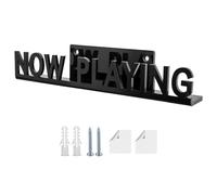 DAWRIS Vinyl Record Holder Shelf, Vinyl Record Shelf Wall Mount Wooden Record Stand Vinyl Floating Stand Acrylic Record Display Stand for Display Collection