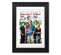 Dawson's Creek Cast Signed Autograph A4 Poster Photo Print Picture TV Show Series Season Framed DVD Boxset Memorabilia Gift Dawsons (BLACK FRAMED & MOUNTED)
