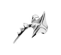 DAWTHTW Unique Patchwork Shaped Rings in Gothic Styles Decoratiion for Trendy Men and Women Portable Party Jewelry Wear Adjustable Size Rings