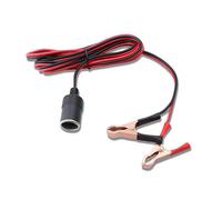 Dawutocap 12V/24V Battery Alligators Clip To Female Power Socket Converters Cable Power Supply Cord For Vehicle Accessories