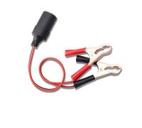 Dawutocap 12V/24V Battery Alligators Clip To Female Power Socket Converters Cable Power Supply Cord For Vehicle Accessories