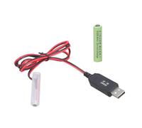 Dawutocap 3A Battery Eliminators Cable USB Power Supply Replace 2pcs 1.5V 3A For Electric Toy Flashlights No Replacement USB