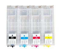 Dawutocap 4Pcs Refillable Inks Cartridge Set Replacement For WFC5290 WFC5790 WFC5210 WFC5710 Printers Chipless Printer Cartridge