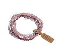 Dawutocap Adjustable Glass Chain Bracelets for Women Sensitive Skin Handchain Accessories Handmade Fashion Jewelry Color Changing Coated Glass Set