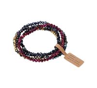 Dawutocap Adjustable Glass Chain Bracelets for Women Sensitive Skin Handchain Accessories Handmade Fashion Jewelry Color Changing Coated Glass Set