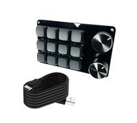 Dawutocap Advanced Programmable Macro Keyboards Mechanical Gaming Keypad Wire Hot Swappable Switches For Efficient Task Execution Multimedia Control Pad