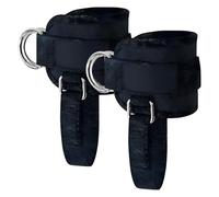 Dawutocap Ankle Strap for Cable Machine Gym Wrist Cuffs Double Weight Lifting D Rings Straps Leg Resistance Band Attachments Strap Gym Wrist Cuffs