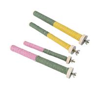 Dawutocap Bird Perch Nature Molar Stand for Parrots Conure Supplies Budgies Grinding Scratchers for Small Large Parrots