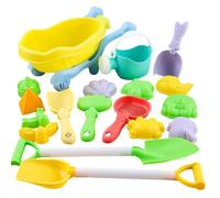 Dawutocap Bright Color Sandcastle Building Sand Tool Set For Outdoor Play With Essential Tool And Sand Bucket For Beach Play Beach Toy Children
