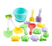 Dawutocap Bright Color Sandcastle Building Sand Tool Set For Outdoor Play With Essential Tool And Sand Bucket For Beach Play Beach Toy Children