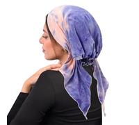 Dawutocap Colorful Tie Dyes Bandana Elastic Hair Wrap Cover Hat Secure For Long Short Hair Polyester Cultural Headwear