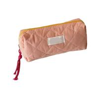 Dawutocap Fashionable Pen Case 7.5x3.5x2.4Inch Large Capacity Pouches Zippered Bag Large Compartment for Women Student Cloth Makeup Bag