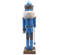 Dawutocap Festives Coastal Theme Nutcrackers King Figurine Wooden Holiday Decors for Christmas Living Room Tabletop Shelf Ornament Christmas Nutcrackers Art Piece for Collectors