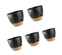 Dawutocap Pack of 5 Identity Watering Plant Bowls with Removable Dishes Automatic Irrigation Structure for Inside Gardening Identity Watering Plant Bowls with Tray