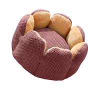 Dawutocap Pet Bed with Detachable Cushion Soft Handle Beautiful Flower Round Bed Dog Sofa Detachable Cushion