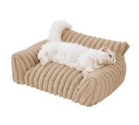 Dawutocap Pet Bed with Luxurious Cushion Soft Sofa Beautiful Cuddle Lounger Bed Dog Sofa Luxurious Cushion
