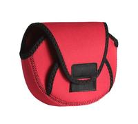 Dawutocap Portable Fishing Reel Bag Spinnings Roll Cover Bag Baitcasting Trolling Fishing Reel Protective Cover, red, 20x16.5
