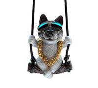 Dawutocap Safe Driving Dog Car Accessories Small Design Resin Dashboards Decoration Swinging Hanging Adornment Texture User Friendly Decors