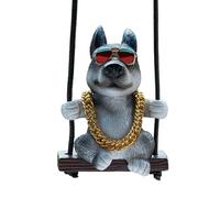 Dawutocap Safe Driving Dog Car Accessories Small Design Resin Dashboards Decoration Swinging Hanging Adornment Texture User Friendly Decors