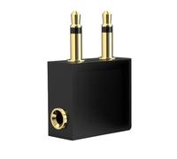 Dawutocap Standard 3 5mm Connector Aeroplane Headphone Adapter Gold-Plated Sound Splitter Wear-resistant 3 5 Headphone Plug