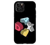 Dax First Given Name Retro Isometric Block Letters Case for iPhone 11 Pro