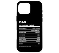 Dax Nutrition Facts Name Case for iPhone 16 Pro Max
