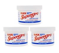 DAX SuperGro 7oz / 198gr Super Light Texture Hair & Scalp Conditioner (Set Of 3)
