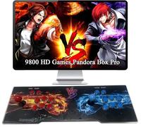 Daxenmly 9800 in 1 Pandora Box 70S Arcade Console Retro Game Machine, Plug and Play Video Game, for PC & Projector & TV，1280X720 Display, Search/Save/Hide/Pause, 1-4 Players