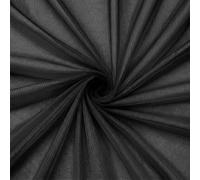Daxiangsheng Premium Stretch Tulle Mesh Fabric, 1.6m×3m Black 1Pcs | Lightweight Polyester with Sheer Texture, 1.6x3m Size, Easy to Cut and Sew without Fraying, Great for Wedding or DIY Crafts