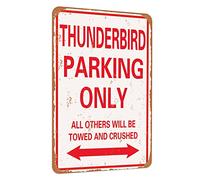 Daxionry 12X8 - Thunderbird Parking only vintage look funny mental tin sign-inches-Aluminum