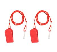 DAXJEROL 2pcs Running Machine Safety Switch, Treadmill Safety Key, Universal Red ABS Safety Lock with Firm Clip for Home Gym Runners, Automatic Emergency Stop Device for Most