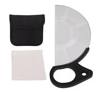 DAXJEROL 80mm Handheld Semicircle Kaleidoscope Filter, Optical Glass Special Effects Filter for SLR Cameras, Half Circle Prism with Finger Grips for Night Wedding Music Video Photography