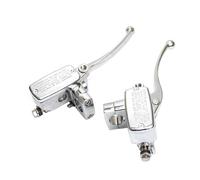 DAXRIVO Motorcycle Brake Clutch Levers 25mm Motorcycle Brake for Master Cylinder Clutch Lever for Suzuki Intruder 800 1500 for Honda Valkyrie GL VT(Silver,16_Pair)