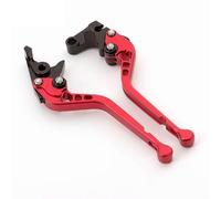 DAXRIVO Motorcycle Brake Clutch Levers 9 Color Adjustable Motorcycle Brake Clutch Levers for Royal for Enfield Guerrilla 450(Red 177mm)