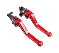 DAXRIVO Motorcycle Brake Clutch Levers Short&Long CNC Adjustable Brake Clutch Levers for Yamaha MT125 MT 125 20142021 Handles Bar Lever(Red,Short)