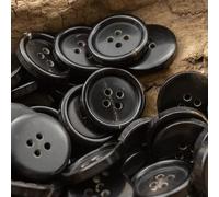 DAXXIN 12pcs Button Set for Suit Jacket Blazer Coat Light Brown Black Dark Brown Buttons 15mm - 30mm Sewing Accessories