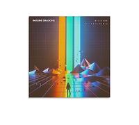 DAXXIN Imagine Dragons Believer Canvas Poster Bedroom Decor Sports Landscape Office Room Decor Gift Unframe-style 20x20inch(50x50cm)