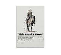 DAXXIN Zach Bryan This Road I Know Canvas Poster Bedroom Decor Sports Landscape Office Room Decor Gift Unframe-style 12x18inch(30x45cm)