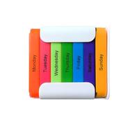 Day 4 Times Daily Medicine Keeper with 28 Divisions Slip Resistant Bottom and Easy Handling for Elderly Detachable Tray Bolus Planner
