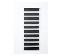 Day and Night Blinds - 49cm x 165cm - Black Curtain - Blackout and translucent Roller shades for windows - Double Layered Fabric Blind
