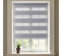 Day and Night Blinds No Drill Zebra Roller Stick on Blind for Windows | No Drilling,Easy Fit,Temporary Door Window Cover for Bedroom Kitchen Bathroom,No Screw,Self Adhesive,Easy Fit,No Tool