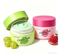 Day and Night Cream Gift Set, Green Grape & Pomegranate Collagen Face Moisturiser, Skin Tightening for Women, Deep Hydration Day Cream, for Smooth & Radiant Skin, Firms & Hydrates, Refresh