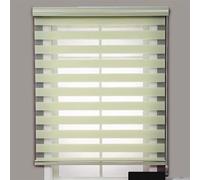 Day and Night Roller Blind, Dual Layer Zebra Shades, Horizontal Window Curtain, Translucent or Blackout Vision Curtains with Aluminium Cassette for Windows and Doors