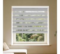 Day and Night Zebra Roller Blinds 98 x 150 cm Aluminium Rail Blind Zebra Roller Blinds with Light Filtering Privacy for Windows and Doors, Dark Grey