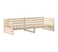 Day Bed 80x200cm Solid Pine Wood with Wooden Slats Bedroom Furniture vidaXL