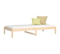 vidaXL Day Bed without Mattress White 80x200 cm Solid Wood Pine